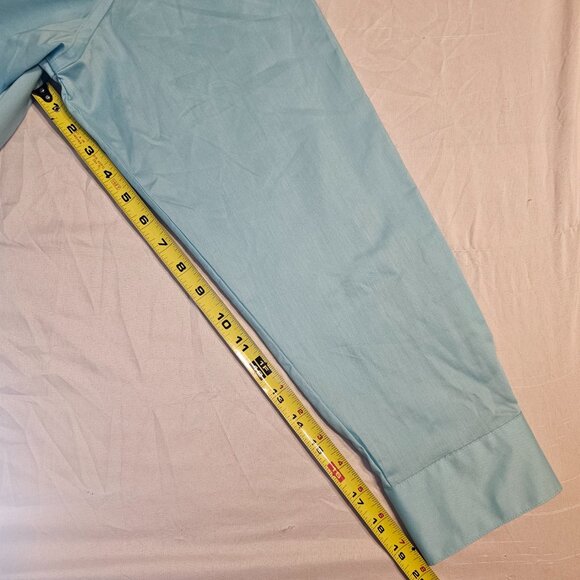 Van Heusen Studio, Slim Fit, NWT, Blue, 18-18 1/2 34/35. Long Sleeve Button Up - Picture 4 of 9